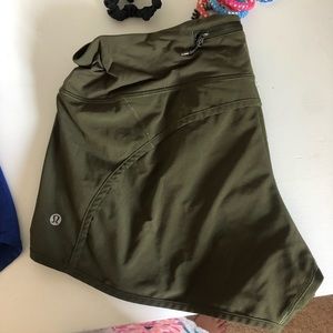 lululemon athletic shorts army green long